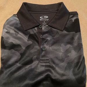 Men’s  black Champion collared shirt